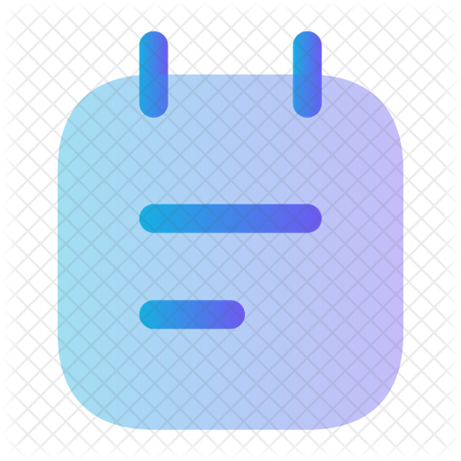 Note Text Icon - Download in Gradient Style