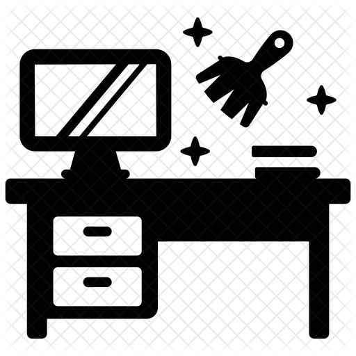 Office Cleaning Icon Download in Glyph Style