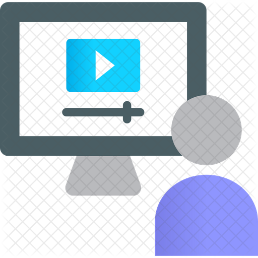 Online Class Icon - Download in Flat Style