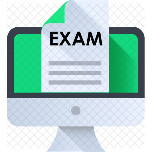 Online Exam Icon - Download in Flat Style