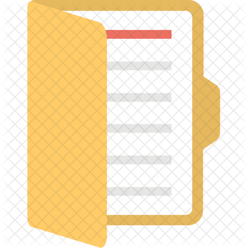 Open File Icon - Download in Flat Style