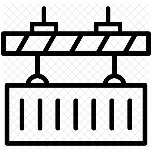 Overhead Crane Icon Download in Line Style