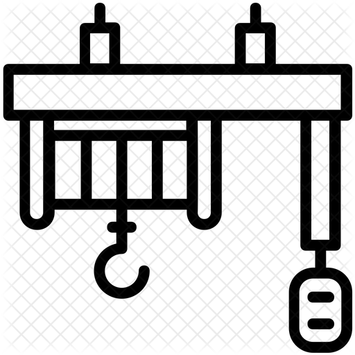 Overhead Crane Icon Download in Line Style