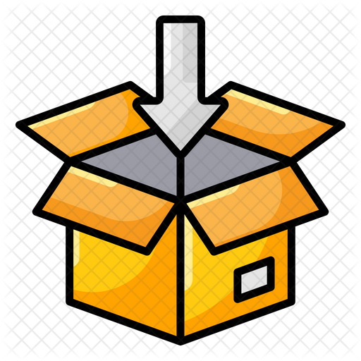 Packaging Icon Download In Colored Outline Style