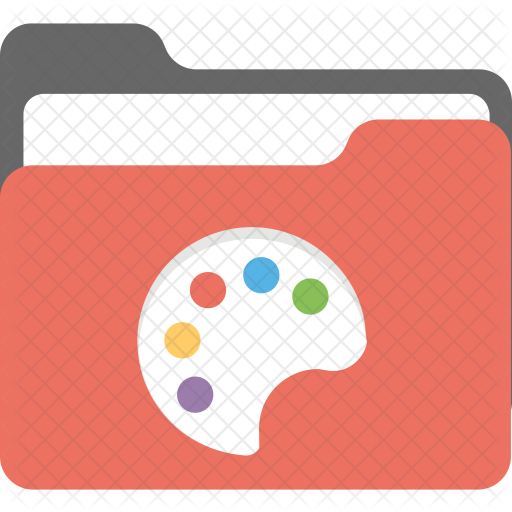 Paint folder Icon Download in Flat Style