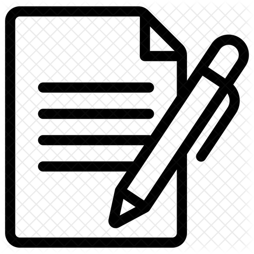 Paperwork Icon - Download in Line Style