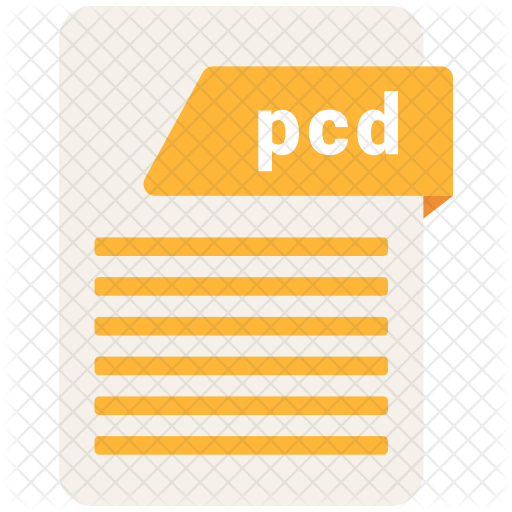 Pcd file Icon Download in Flat Style