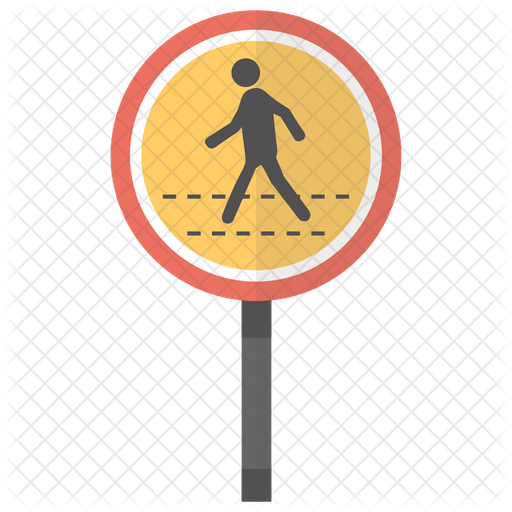 Free Pedestrian Crossing Icon Of Flat Style Available In Svg Png Eps Ai Icon Fonts