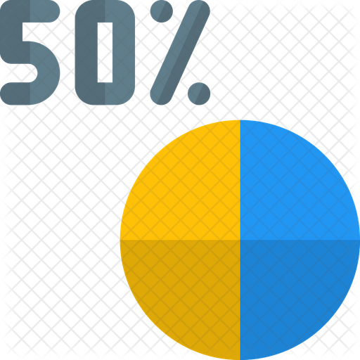 Percent Pie Chart Icon Download in Gradient Style