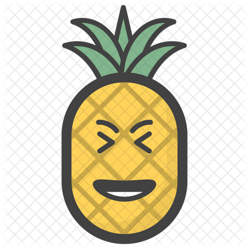 Pineapple Emoji Emoji Icon Download in Colored Outline Style