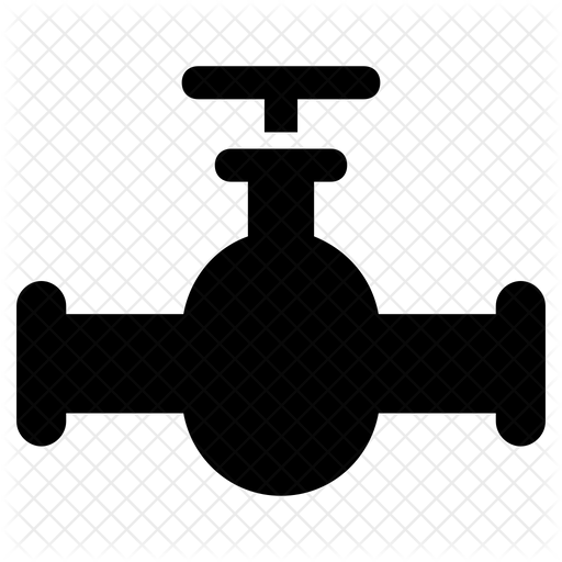 Pipeline Valve Icon - Download in Glyph Style