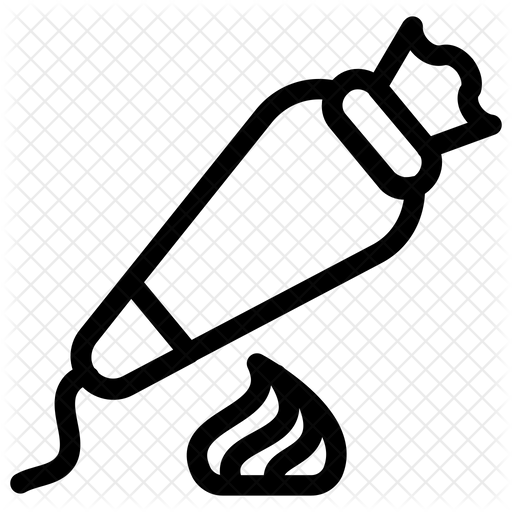 Piping Bag Icon Download in Line Style