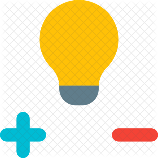 Positive And Negative Icon - Download in Flat Style