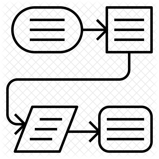 Process Chart Icon - Download in Line Style