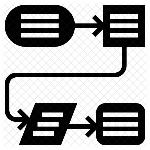 Process chart Icon - Download in Glyph Style