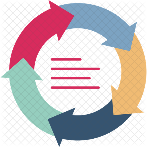 Process Chart Icon - Download in Flat Style