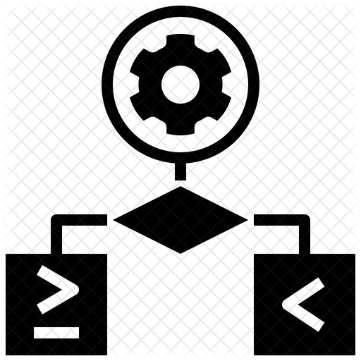 Process Flowchart Icon - Download in Glyph Style