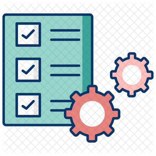 Product Backlog Icon - Download in Colored Outline Style