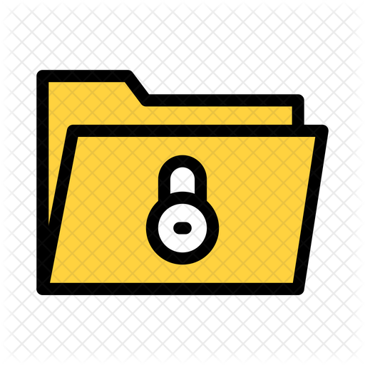 Project Folder Icon Download in Colored Outline Style