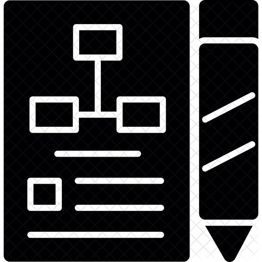 Project Plan Icon - Download in Glyph Style