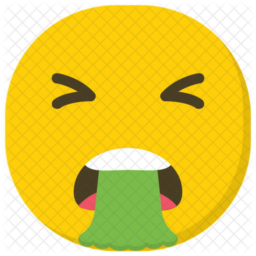 Puke Emoji Emoji Icon - Download in Flat Style