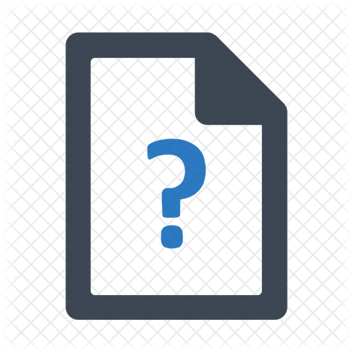 Question paper Icon - Download in Flat Style