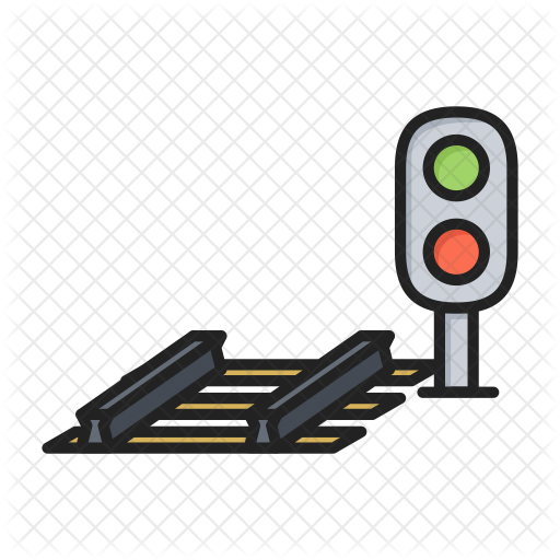 Railway signal Icon Download in Colored Outline Style