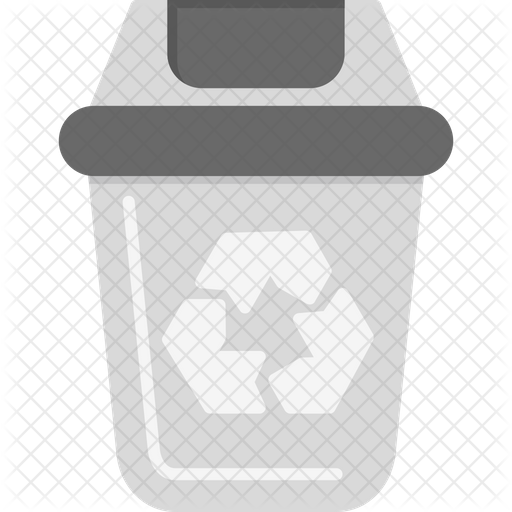 Recycle Bin Icon Download in Flat Style