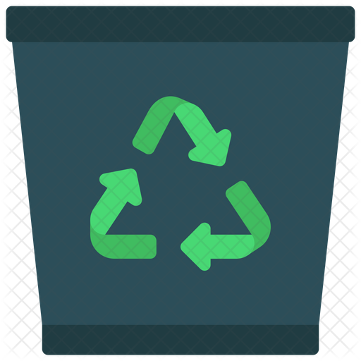 Recycle Bin Icon Download in Flat Style