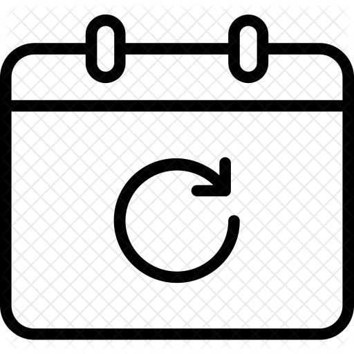 Refresh calendar Icon Download in Line Style