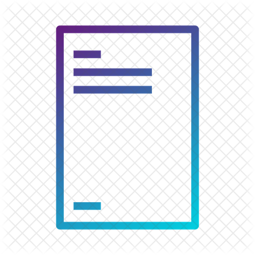 Registration Form Icon - Download in Gradient Style