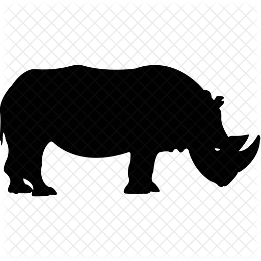 Rhino Icon - Download in Glyph Style