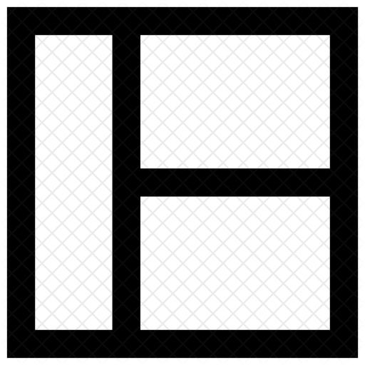 Right side menu template Icon Download in Glyph Style