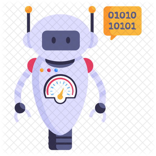 Robot Coding Icon - Download in Flat Style