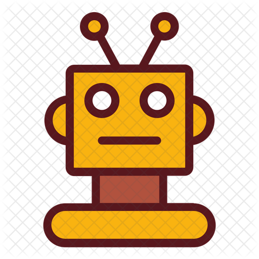 Free Robot Head Colored Outline Icon Available In Svg Png Eps Ai Icon Fonts