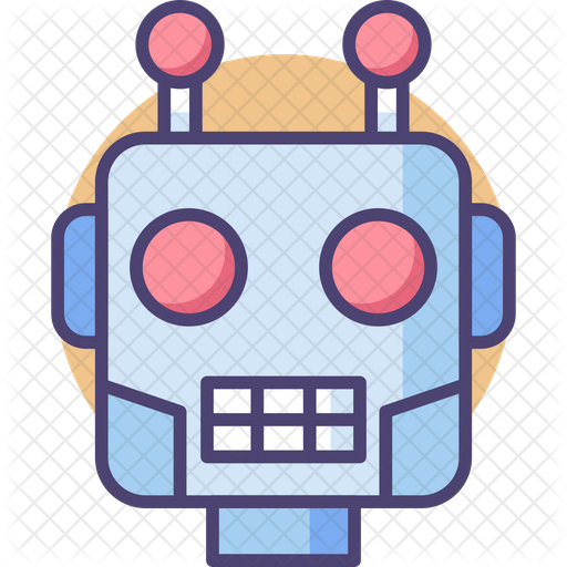 Free Robot Head Colored Outline Icon Available In Svg Png Eps Ai Icon Fonts