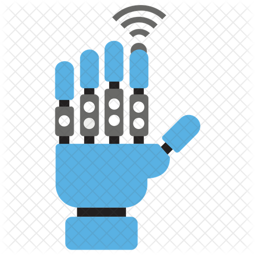 Free Robotic Hand Flat Icon - Available in SVG, PNG, EPS, AI & Icon fonts