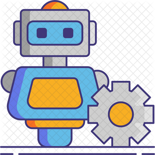 Robotic Process Automation Icon - Download in Colored Outline Style