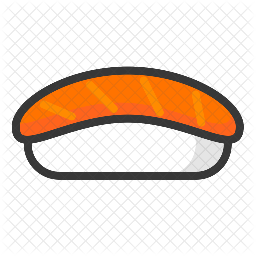Free Salmon Sushi Icon Of Colored Outline Style Available In Svg Png Eps Ai Icon Fonts