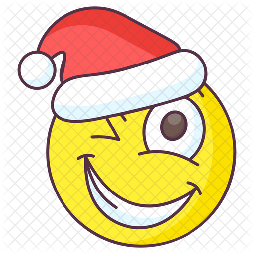 Download Free Santa Wink Emoji Emoji Icon Of Colored Outline Style Available In Svg Png Eps Ai Icon Fonts