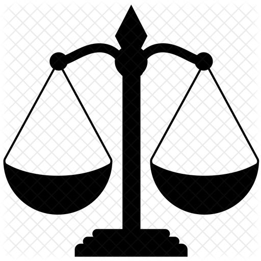 Scales Of Justice Icon Download in Glyph Style