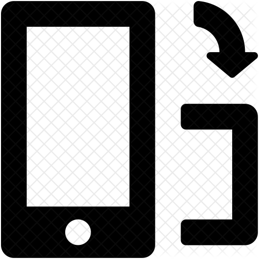 Screen Rotation Icon Download in Glyph Style