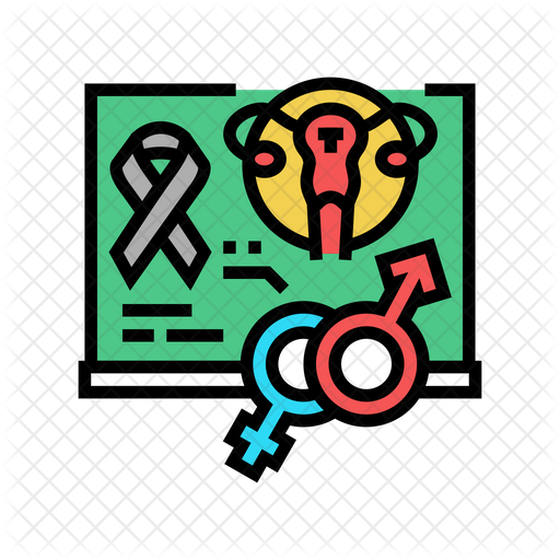 Sex Education Icon Download In Colored Outline Style