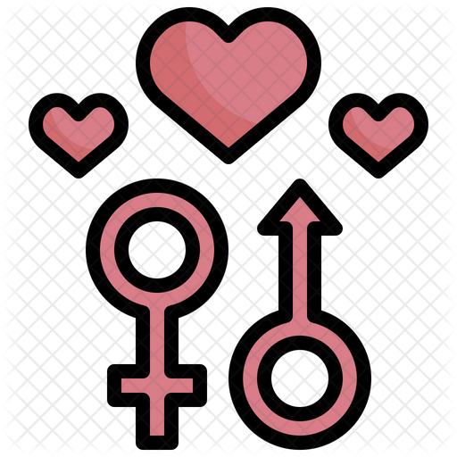 Sex Symbol Icon Download In Colored Outline Style 