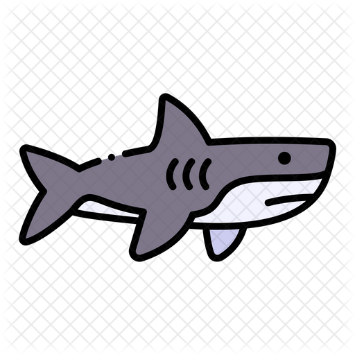 Shark Icon Of Colored Outline Style Available In Svg Png Eps Ai Icon Fonts
