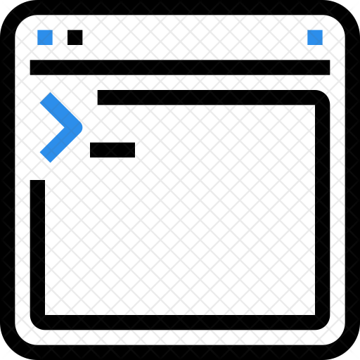 Shell script Icon - Download in Line Style