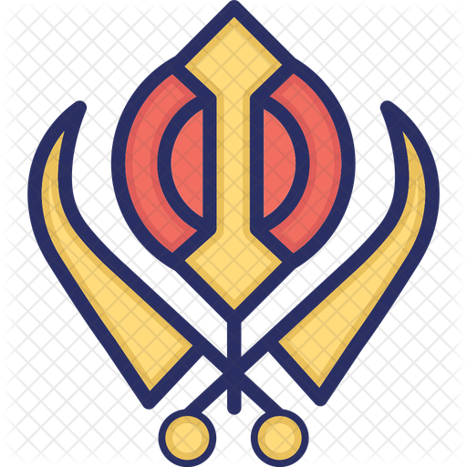 sikhism icon of colored outline style available in svg png eps ai icon fonts sikhism icon