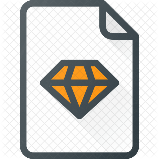Sketch Icon - Download in Colored Outline Style