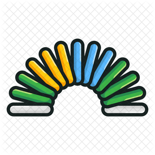 slinky icon of colored outline style available in svg png eps ai icon fonts slinky icon