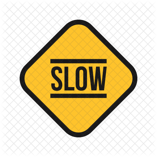 Slow Icon Download In Flat Style 5480